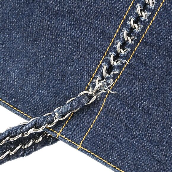 Chanel Blue Denim Luxury Line Tote #139693C39B - Picture 6 of 10